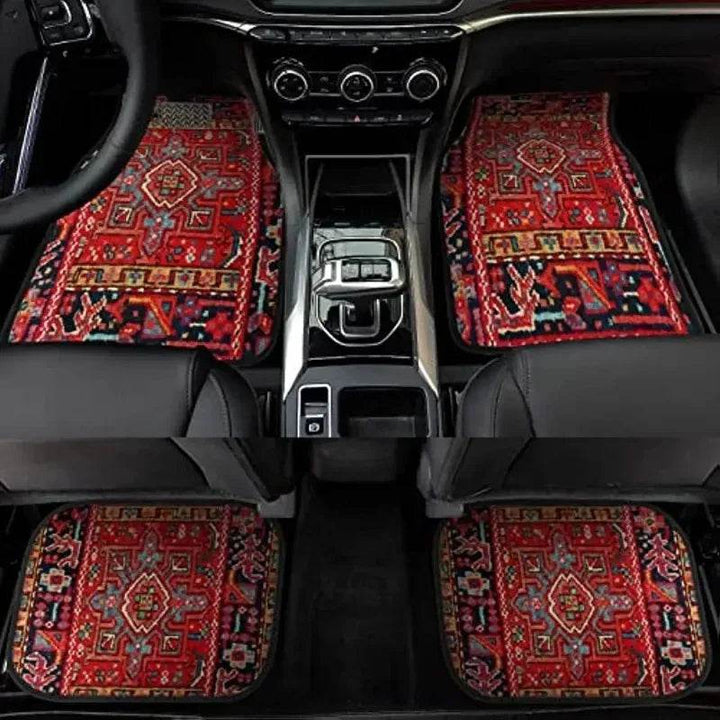 Bohemian Car Foot Mats Universal - 4 Piece Set - Carmodza.com