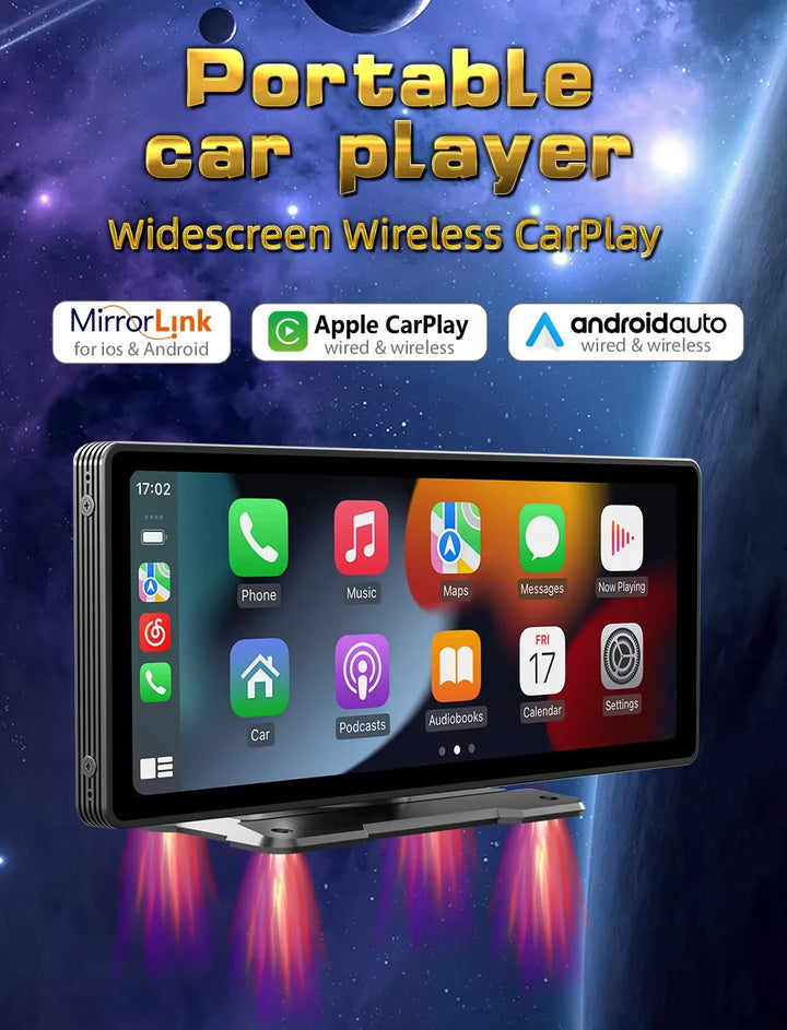 Wireless CarPlay Car Stereo Display - 10.26" HD Touchscreen - Carmodza.com