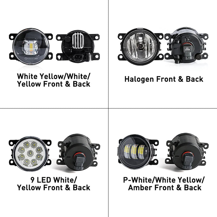 LED Fog Light For Citroen Ford Honda Suzuki Isuzu Mitsubishi Renault Auto Car Fog Lamp 8000LM 30W White Yellow 12V Waterproof - Carmodza.com