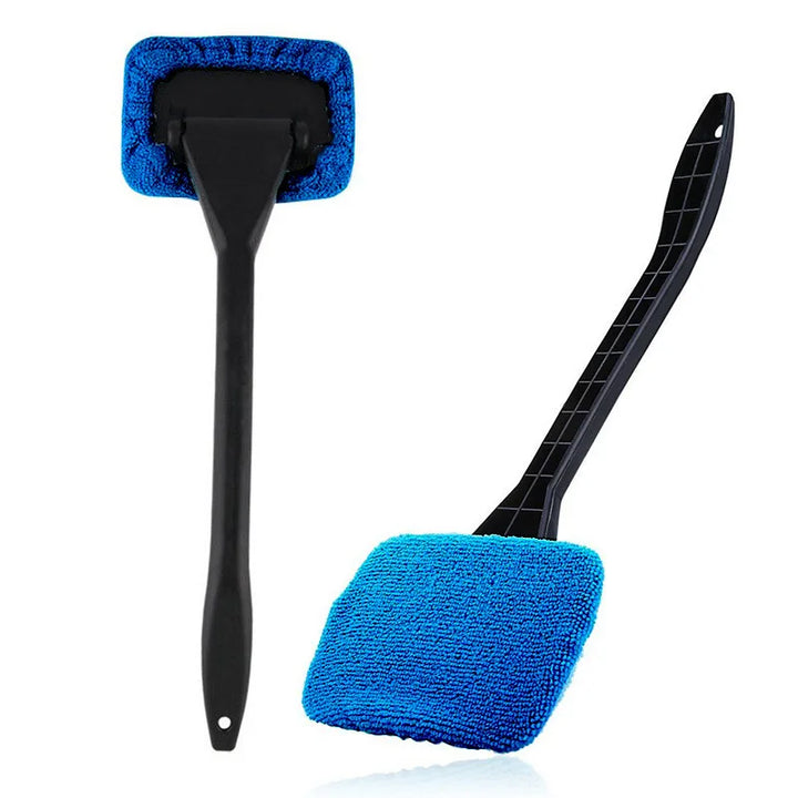 Car Windshield Cleaning Tool with Long Handle & Microfiber Pad - Carmodza.com