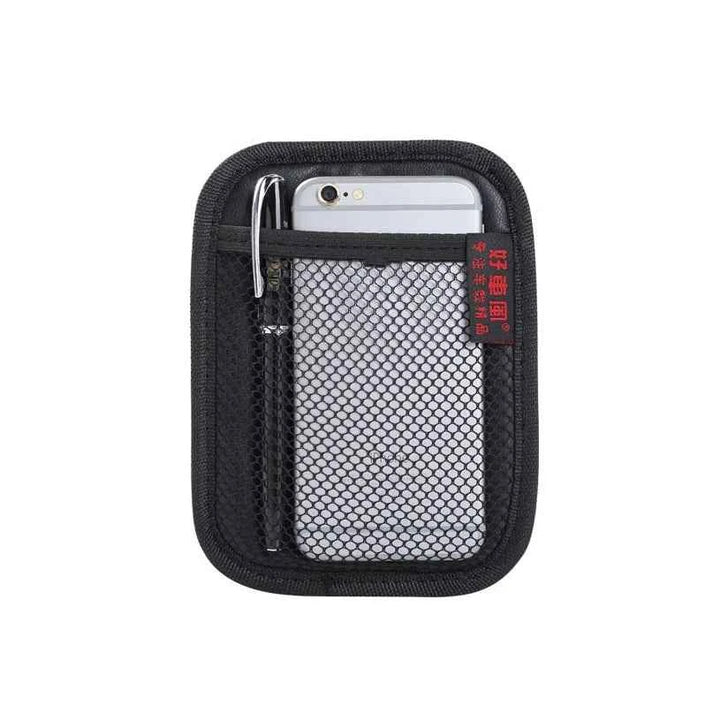Car Leather Mesh Bag Oxford Fabric Storage Net Bags Car Interior Organizer Phones Coins Keys Storage Auto Stowing Tidying Tools