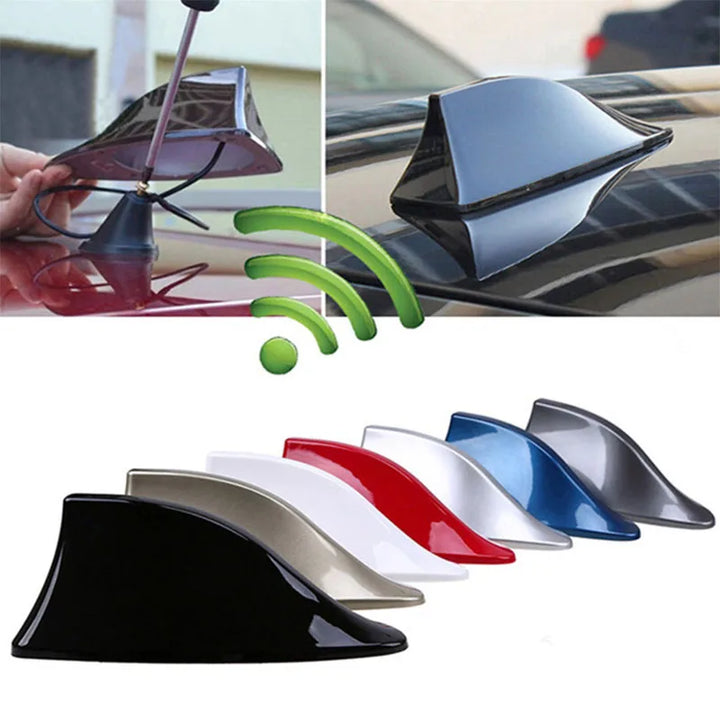 Carbon Fiber Shark Fin Antenna for Car Roof Radio Signal Boost - Carmodza.com