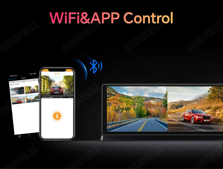 4K Wireless Carplay Android Auto Car DVR Dash Cam - Carmodza.com