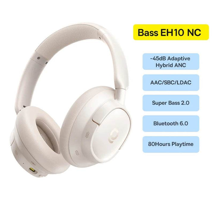Baseus Wireless Noise Canceling Headphones - 120H Playtime - Carmodza.com