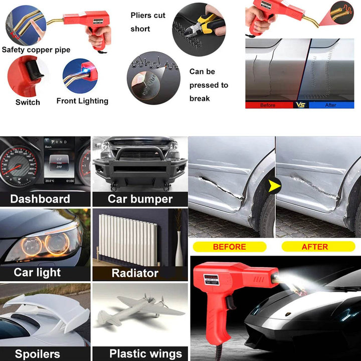 Plastic Welding Kit Car Bumper Repair Hot Stapler Welder Tool Set - Carmodza.com