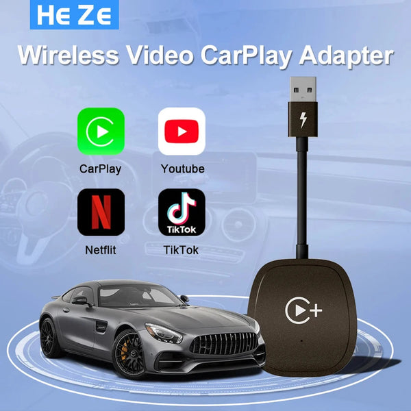 Wireless CarPlay Video Streaming Adapter with Netflix & YouTube - Carmodza.com