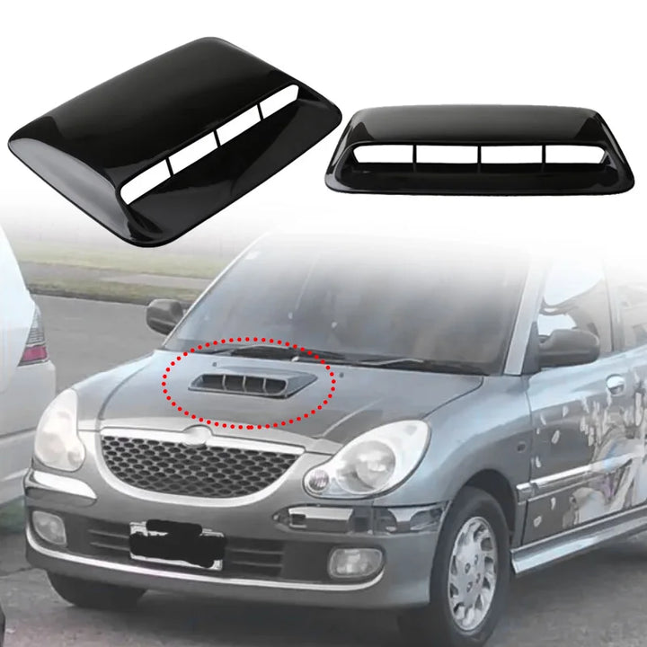 Universal Car Air: Flow Decorative Intake Hood Scoop Bonnet Vent - Carmodza.com