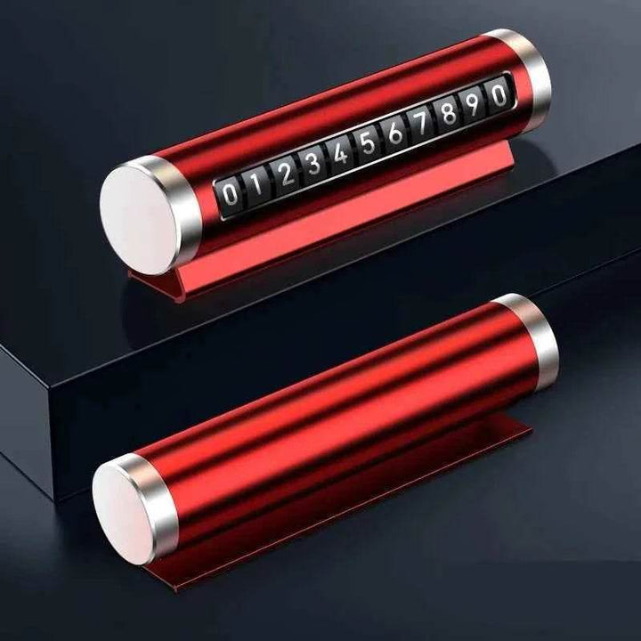 Metal Car Temporary Parking Card Number Plate Stickers - Carmodza.com