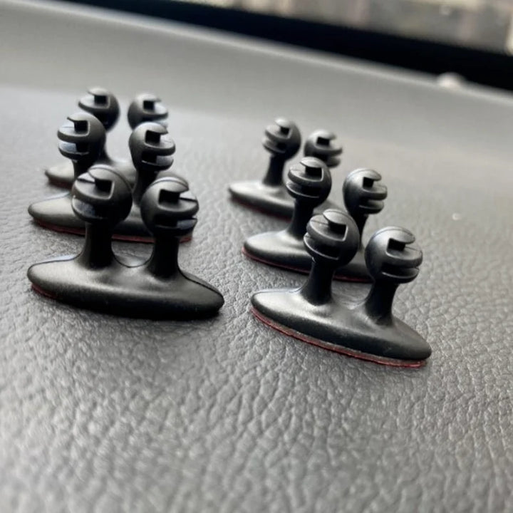 Car Cable Organizer Clips | 16-Pack for Dashboard & Interior - Carmodza.com