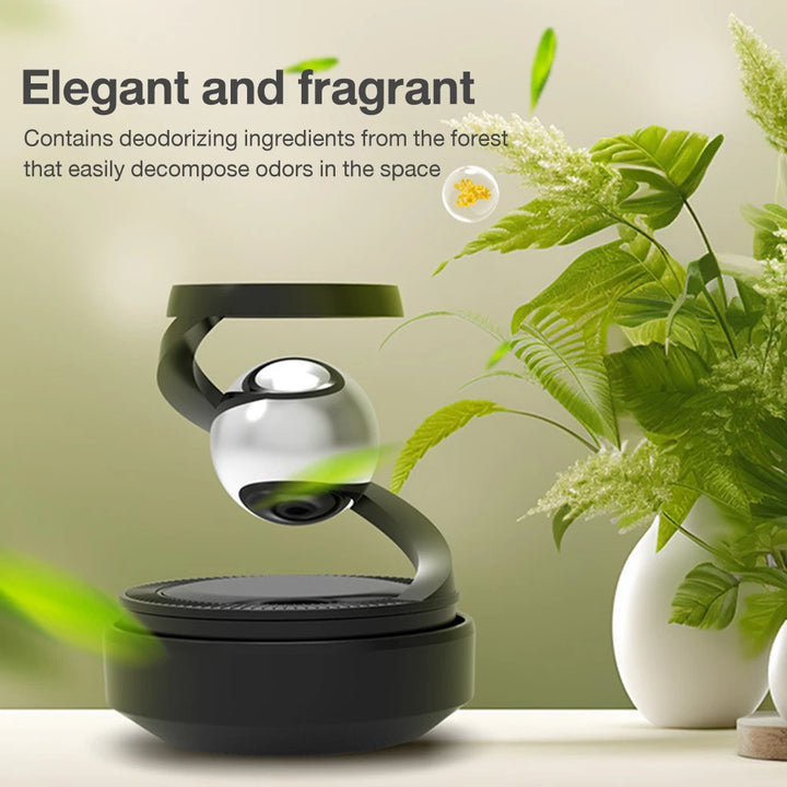 Solar Car Air Freshener | Automatic Rotation Dashboard Diffuser - Carmodza.com