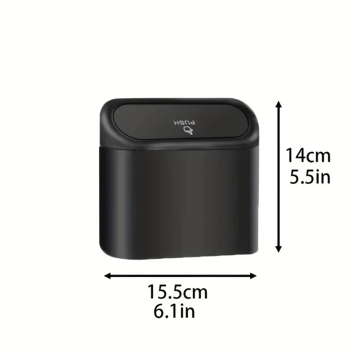 Car Trash Can with Lid – Leak-Proof Mini Bin with 60 Bags - Carmodza.com