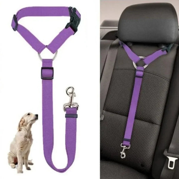 Adjustable Pet Car Seat Belt for Safe Travel with Dogs & Cats - Carmodza.com