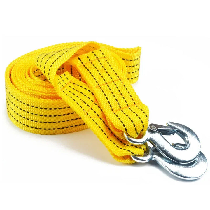 Heavy Duty 5 Ton Tow Strap | 4M Car Recovery Rope with Hooks - Carmodza.com