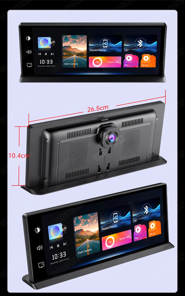 4K Wireless Carplay Android Auto Car DVR Dash Cam - Carmodza.com