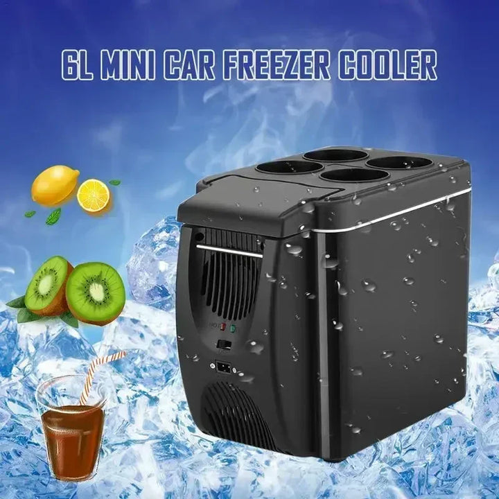 Portable Car Freezer Cooler 6L | 12V Mini Electric Fridge - Carmodza.com