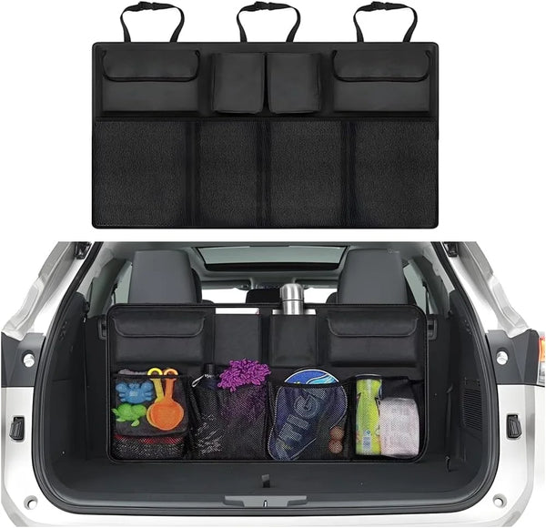 Trunk Organizer Car Bag 8 Large Pockets – Foldable Storage - Carmodza.com