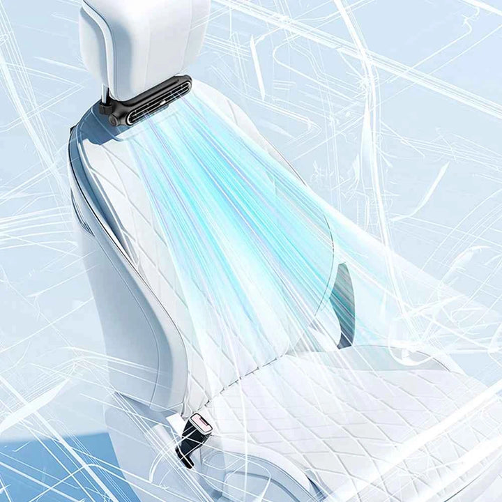 Car Headrest Cooling Fan 3 Speeds Adjustable Electric Car Seat Fan 5V/2A Car Rear Backrest Fan Car Interior Accessories