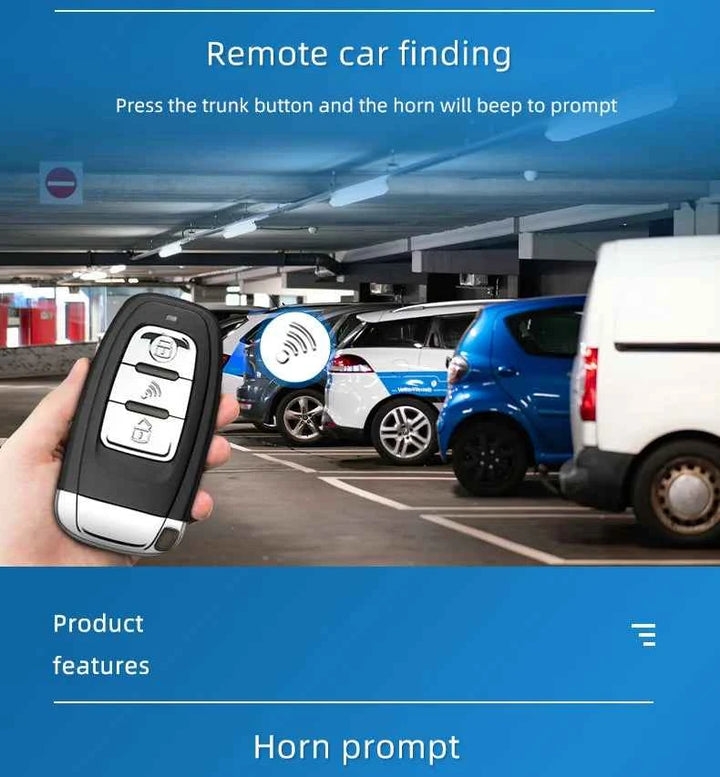 Universal Car Alarm Auto Start Stop System Remote Control Engine Ignition Autostart Kit Keyless Push Start System Car Accessorie