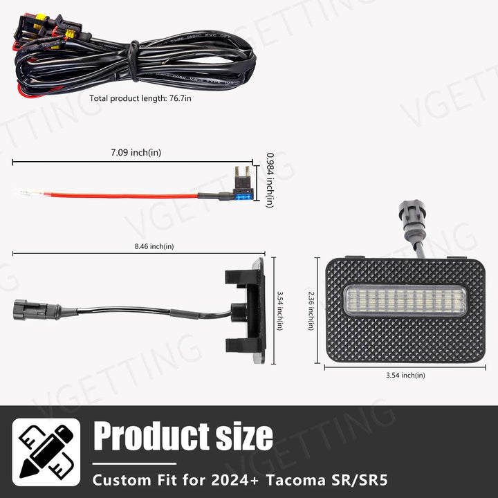 Grille LED Mini Lights for Tacoma 2024+ SR/SR5 - Bright DRL Kit - Carmodza.com