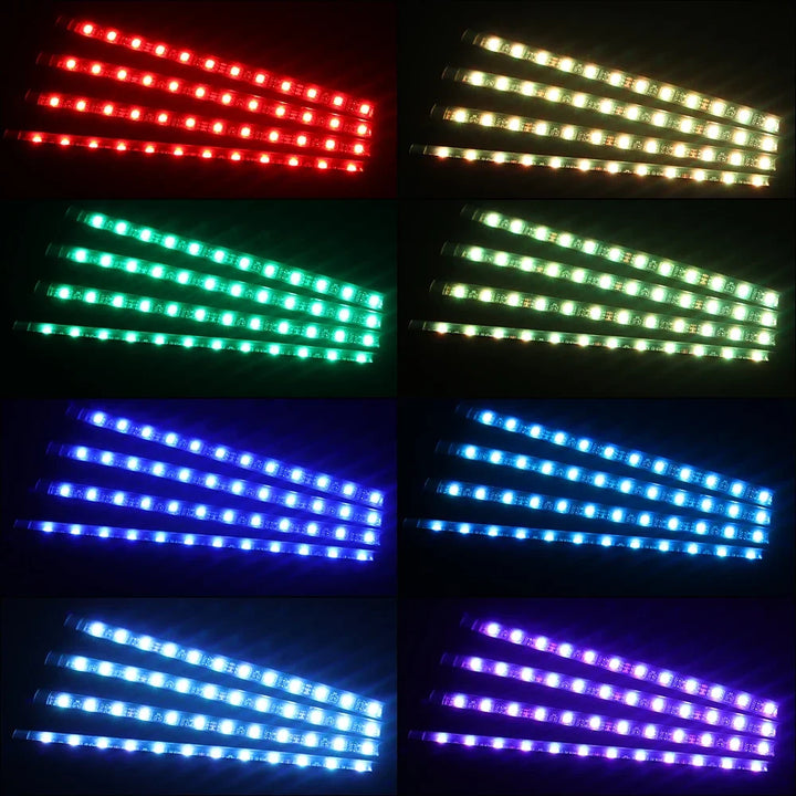 Car Interior Ambient Foot Light – RGB LED Neon Lights App Control with USB - Carmodza.com