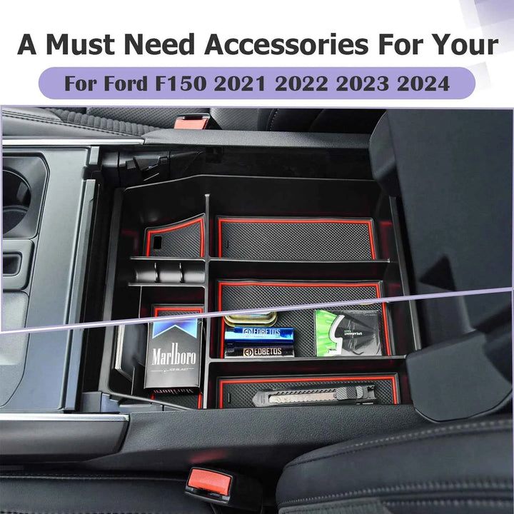 Ford F150 Center Console Organizer Tray for 2021-2025 Models - Carmodza.com