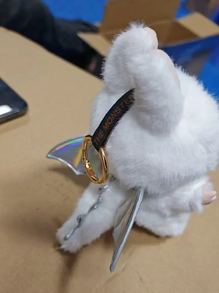 Fluffy Monster Car Keychain Charm | Cute Plush Car Mirror Hanger - Carmodza.com
