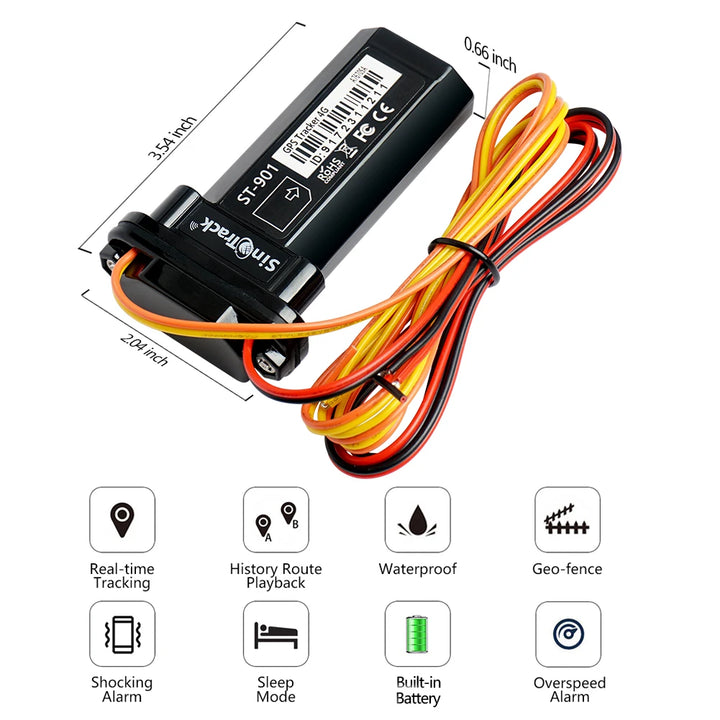 4G Mini GPS Tracker for Cars & Motorcycles | SinoTrack ST-901L - Carmodza.com