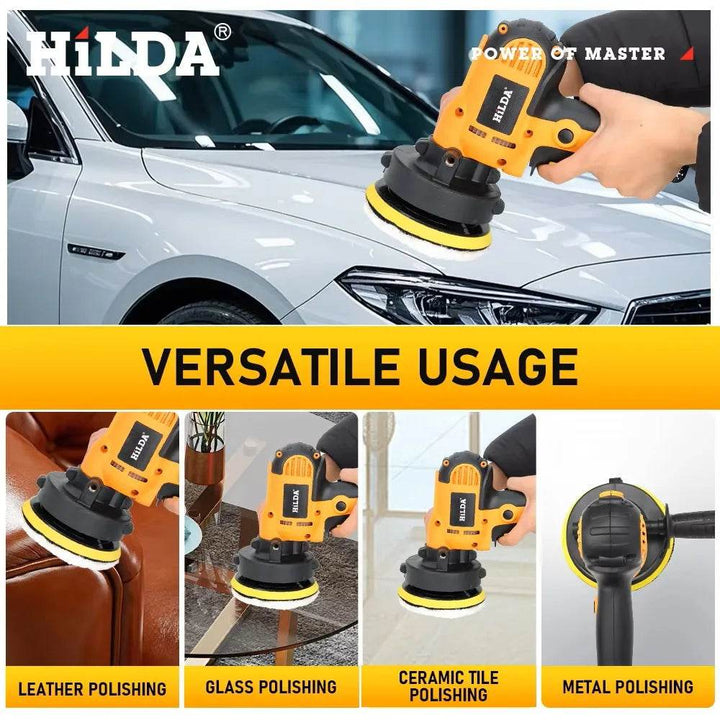 700W Electric Car Polisher Kit | Adjustable Speed Polishing Machine - Carmodza.com