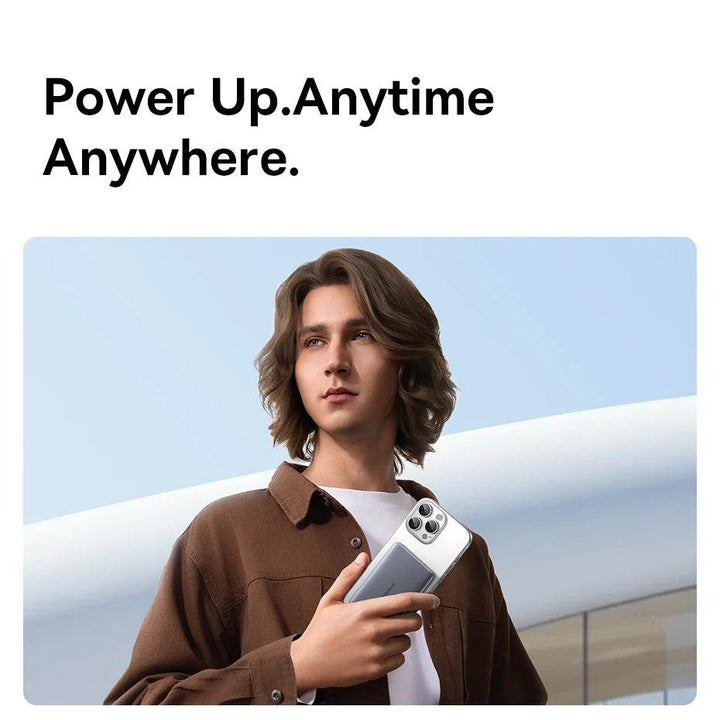 Magnetic Wireless Power Bank 5000mAh for iPhone, Samsung - Carmodza.com