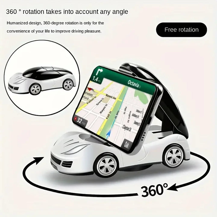 Car Dashboard Phone Holder – Foldable 360° Car Mount Bracket - Carmodza.com