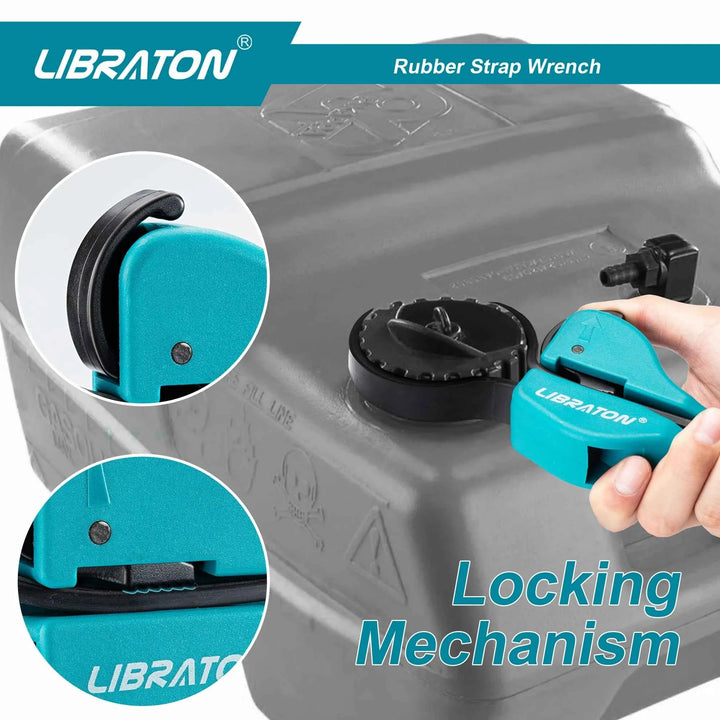 Adjustable Rubber Strap Wrench Tool for Oil Filters & Jars - Carmodza.com
