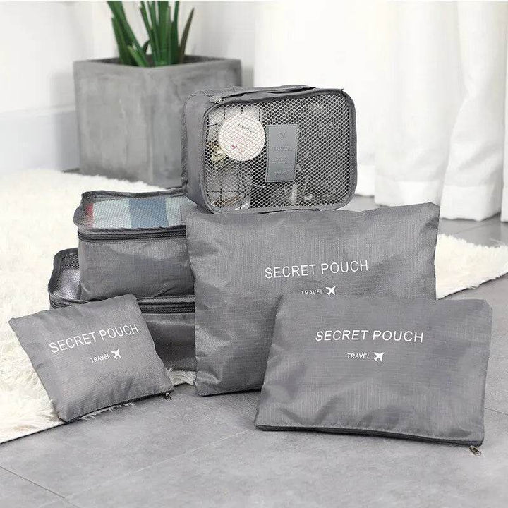 Travel Clothes Storage Bags Set - 6Pcs Luggage Organizer - Carmodza.com