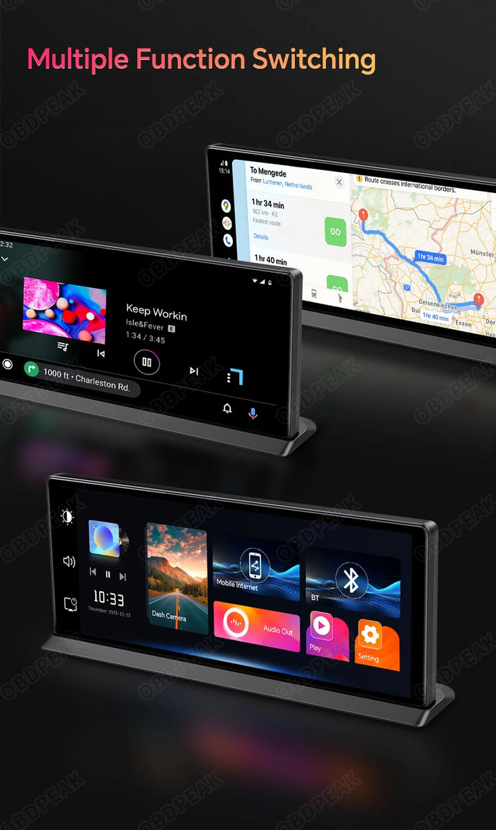 4K Wireless Carplay Android Auto Car DVR Dash Cam - Carmodza.com