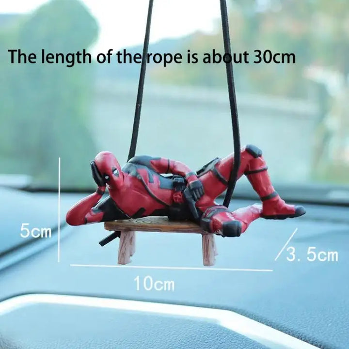 Deadpool Car Pendant for Rearview Mirror Keychain and Decorative Ornaments - Carmodza.com