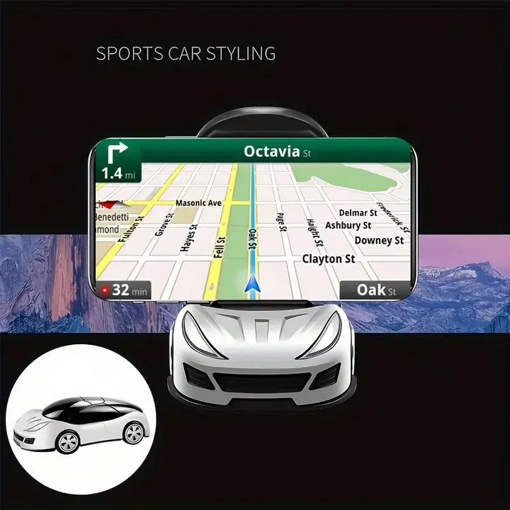 Car Dashboard Phone Holder – Foldable 360° Car Mount Bracket - Carmodza.com