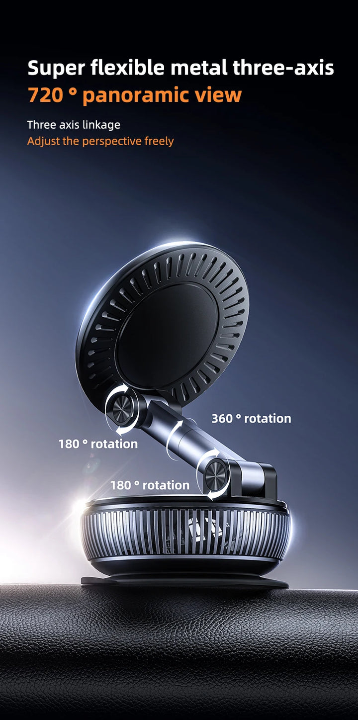 Magnetic Car Phone Holder Mount | 360° Rotating & Foldable - Carmodza.com