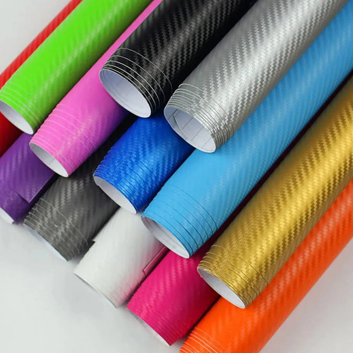 Carbon Fiber Vinyl Wrap Roll | 3D Textured Car Styling Film 30CM x 152CM - Carmodza.com