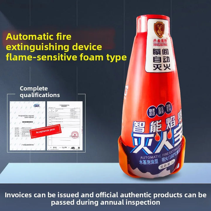 Automatic Flame Foam Extinguisher for Car and Home Safety Use - Carmodza.com