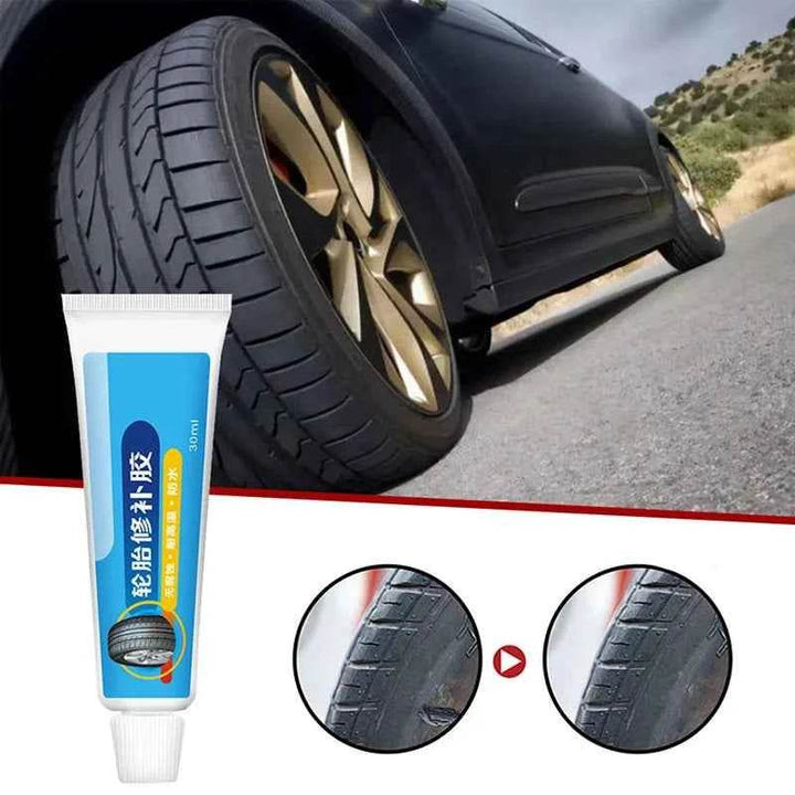 Tire Repair Black Rubber Glue - Strong Adhesive for Tires - Carmodza.com