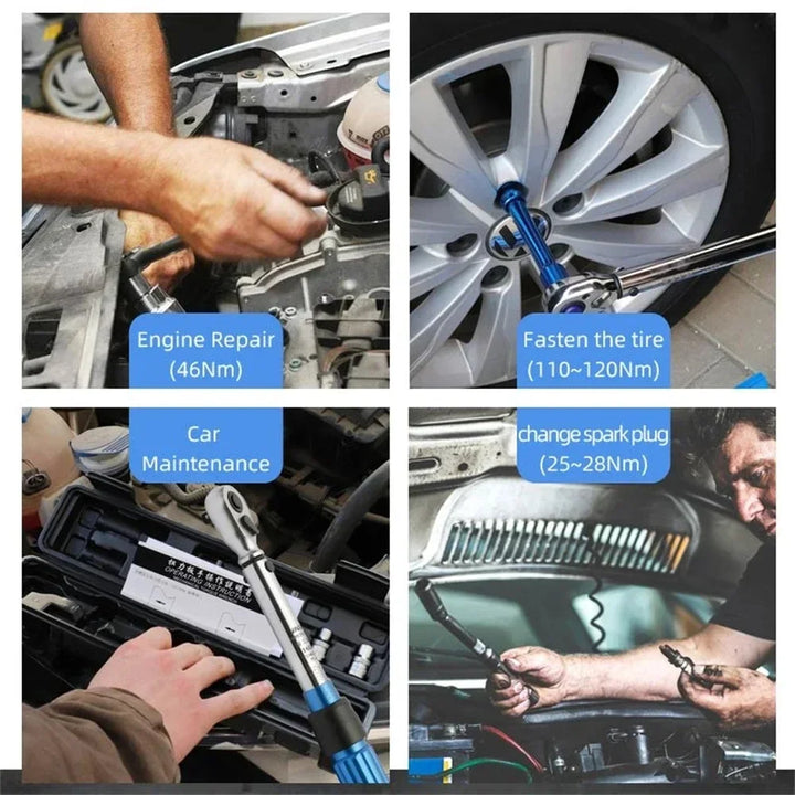 Torque Wrench 3/8" Drive | 5-60 N.m Adjustable & Reversible - Carmodza.com