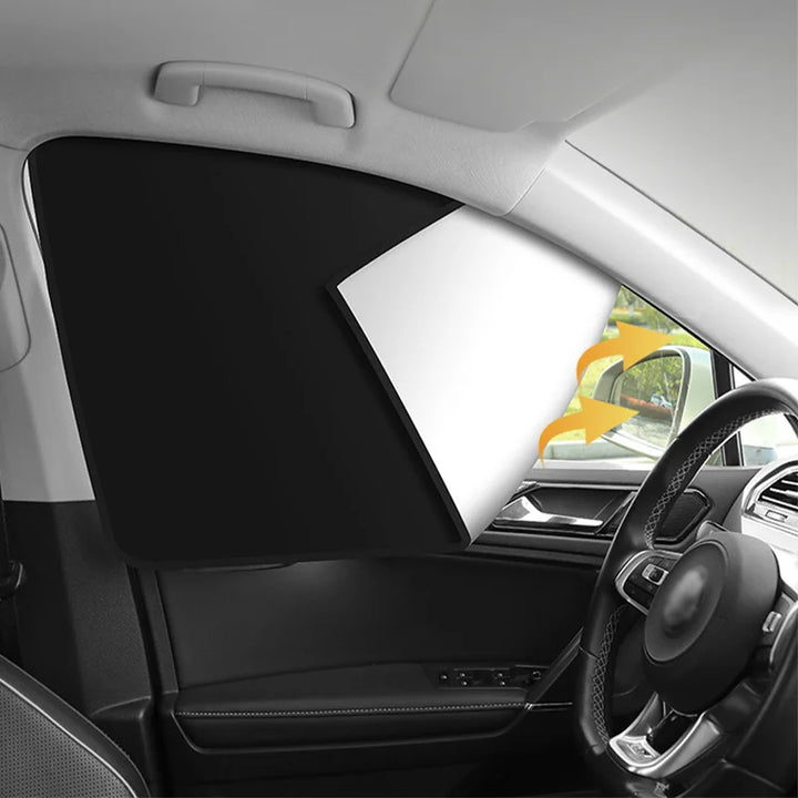 Magnetic Car Window Sun Shade - UV Protection Curtains - Carmodza.com