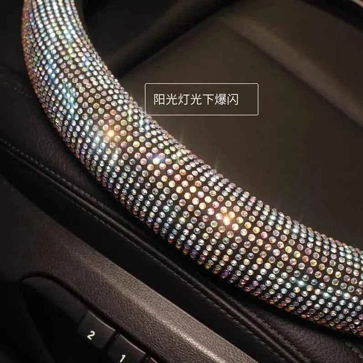 Bling Rhinestone Steering Wheel Cover | Universal Fit Sparkly Grip - Carmodza.com