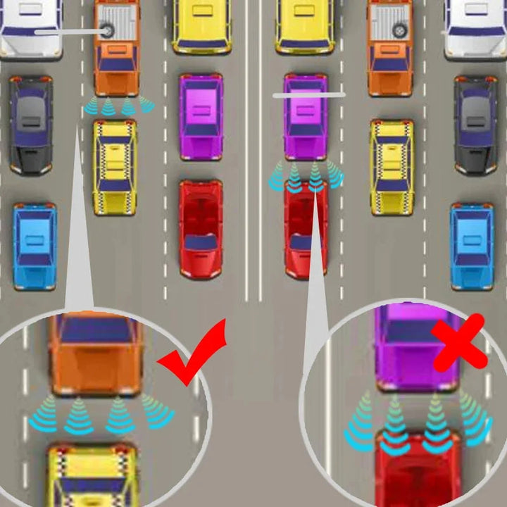 Universal Front Parking Radar System with Smart Buzzer Alarm - Carmodza.com