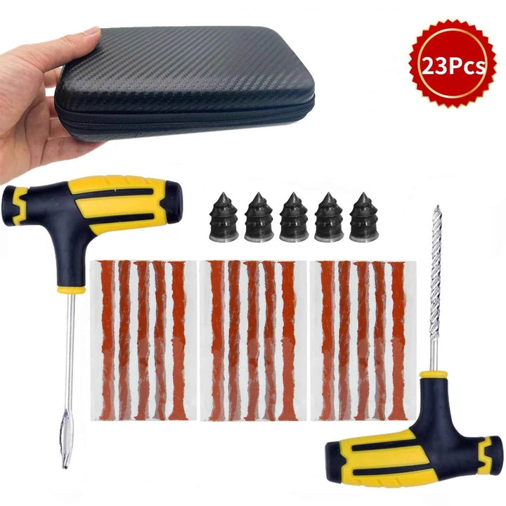 Car Tire Repair Emergency Kit | Puncture Plug Tools - Carmodza.com