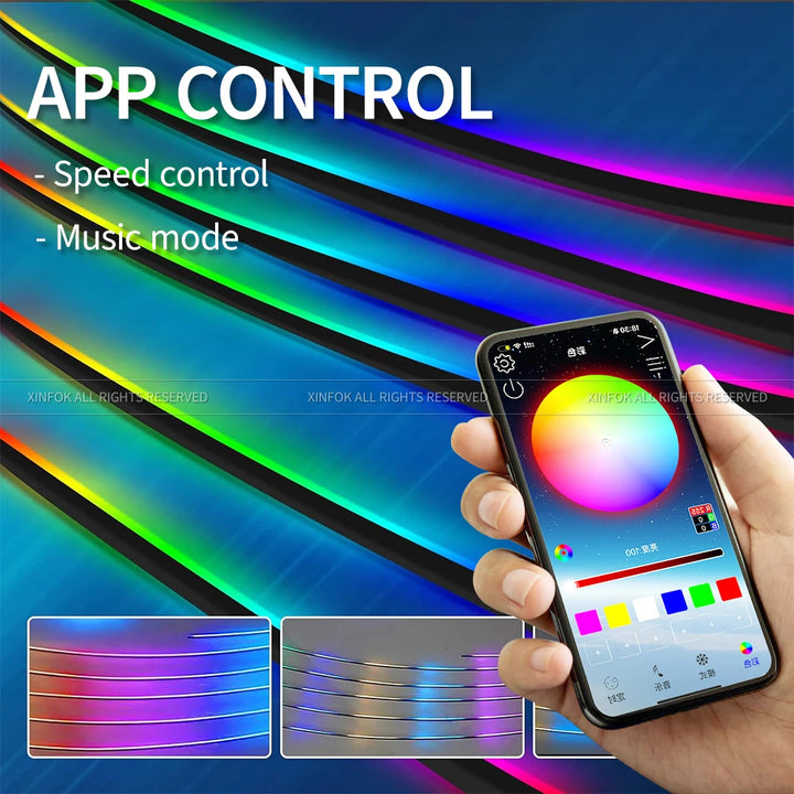 Car Interior LED Ambient Lights | App and Remote Control - Carmodza.com