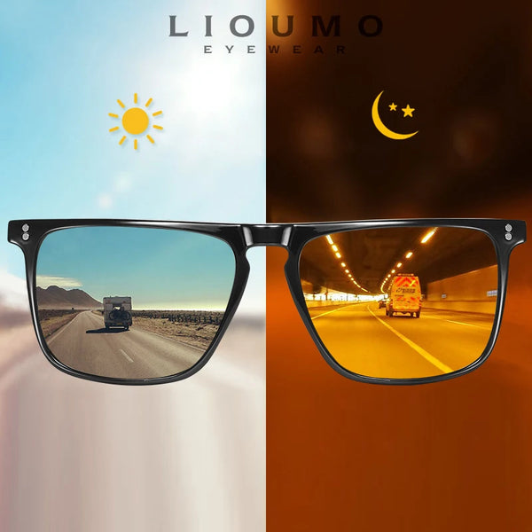 Photochromic Polarized Driving Sunglasses for Day & Night Vision - Carmodza.com