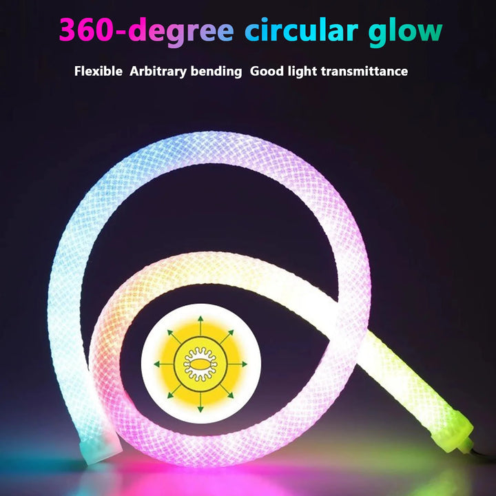 LED Neon Car Light Strip with Bluetooth APP Control - Carmodza.com