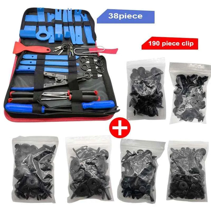 Car Trim Removal Tool Kit | 38-Piece Auto Panel & Clip Puller Set - Carmodza.com