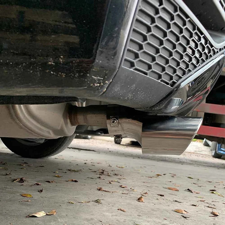 Car Exhaust Tip, 6.3cm Inlet Stainless Steel Exhaust Tips, Chrome Polished Tailpipe Tip, Muffler Tip Pipes for Honda Civic 10th
