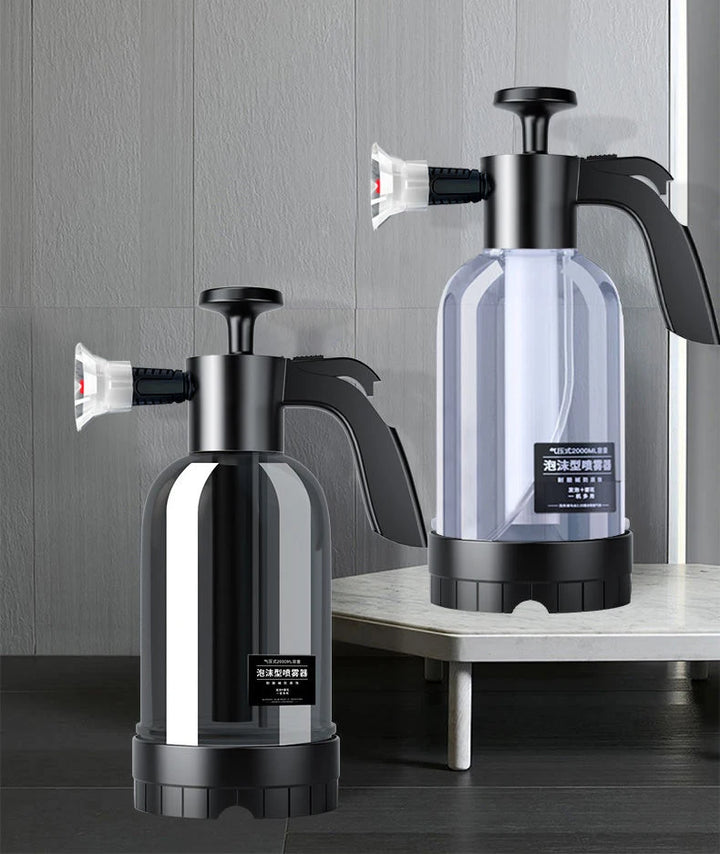 Hand Pump Foam Sprayer Car Wash Bottle 2L - Carmodza.com